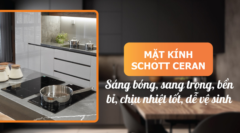 Bếp từ Domino Malloca MDI 302 - Mặt kính Schott ceran